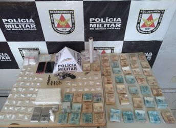 Pouso Alegre – Polícia Militar prende traficante com arma e drogas no bairro S                                                                                                                        