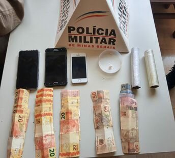 Coromandel - Polícia Militar prende um usuário e um casal por tráfico de drogas                                                                                                                      