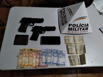 Guimarânia - Polícia Militar apreende dois menores infratores após roubo em disk bebidas                                                                                                             