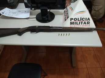 Douradoquara - Polícia Militar prende autor por porte ilegal de arma de fogo, agressão e ameaça                                                                                                      