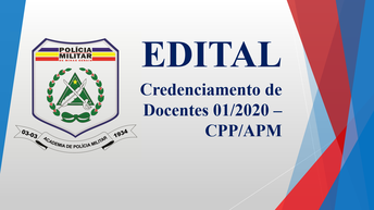 Edital de Credenciamento de Docentes Nº 001/2020-CPP/APM