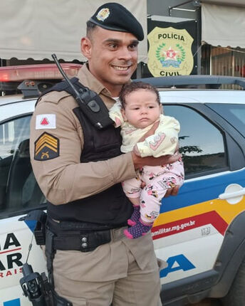 Paracatu – Bebê de três meses é resgatado pela PM em carro furtado e autor é preso                                                                                                                 
